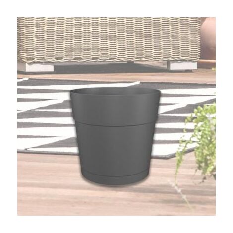 POT ROND CAPRI - GRIS ANTHRACITE