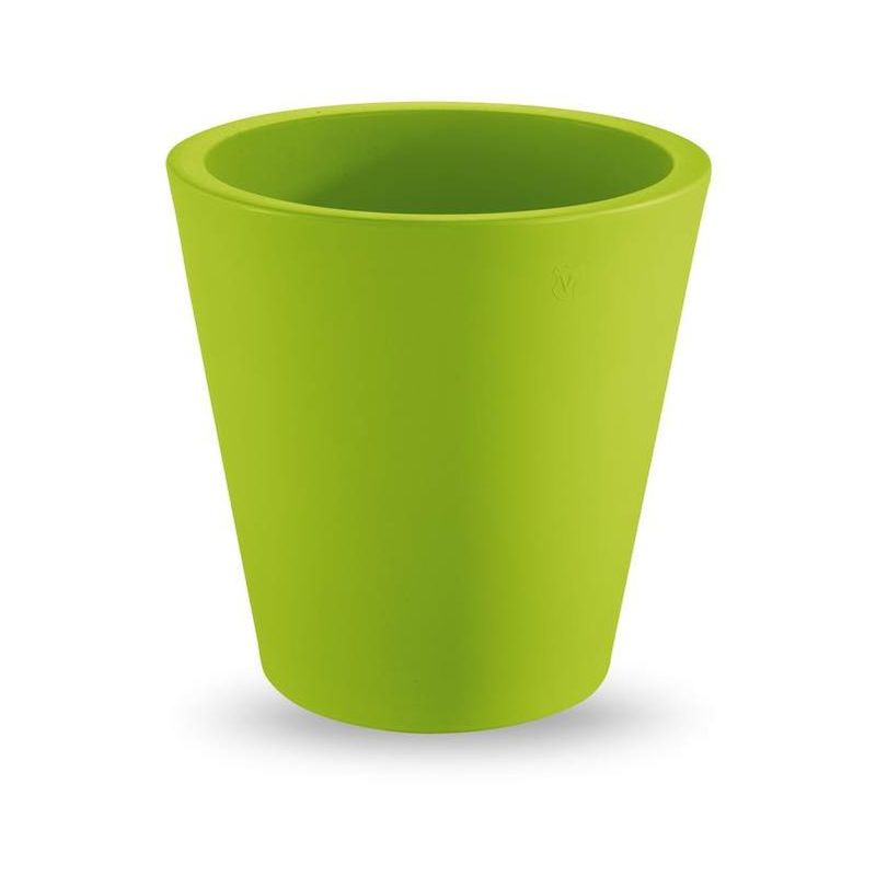 Veca - Vase rond simple Cosmos 45 cm - Gris fumée - Gris fumée