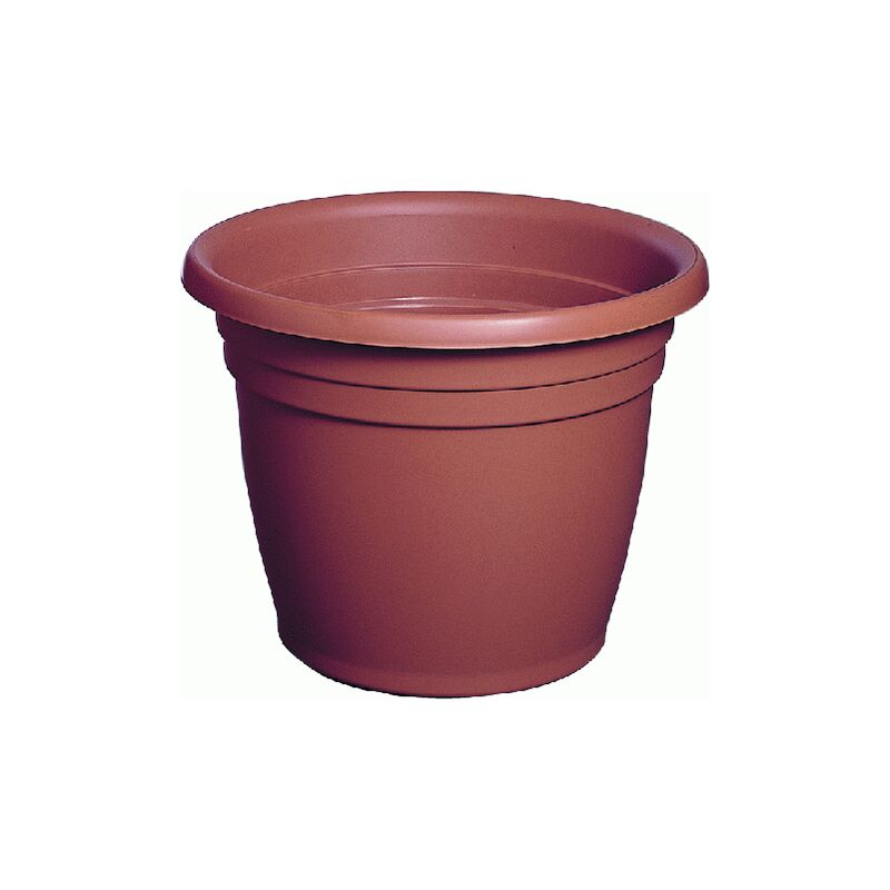 Pot rond Ics en polypropyle'ne cm 26x21 h 6 litres sans soucoupe pour fleurs et plantes
