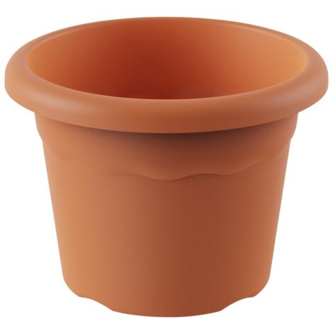 Pot rond modèle "Terra" Ø16cm (capacité 1,5 litres) couleur marron