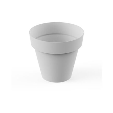 Pot rond série Tes 38 cm blanc 8638-BLA