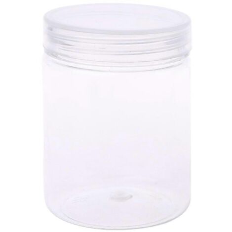 Pot rond transparent de 150 ml en PET pour maquillage et crème pour le visage