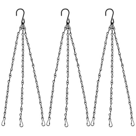 Pot suspendu à des Chaînes Pflanzenhänger les Chaînes Métalliques avec Clip et Crochet Paniers Corbeille,Jardinières,Vogelfutterspender,Cage à oiseaux,les Lanternes et les Ornements