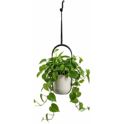 Pot suspendu AERA HANG, recyclé, beige, 17,9 cm