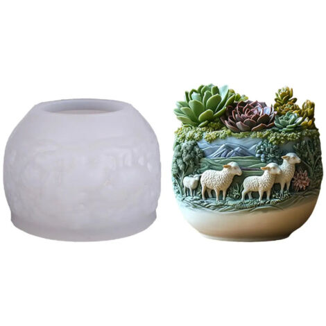 Pot suspendu en forme de paresseux pour plantes succulentes