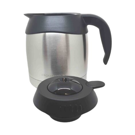 Pot thermos en inox avec couvercle noir 8 - 12 tasses Adagio Rowenta - SS-201400 - SS-208695