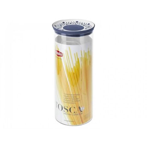 Pot Tosca rond blanc/bleu 2,2lt - Stefanplast