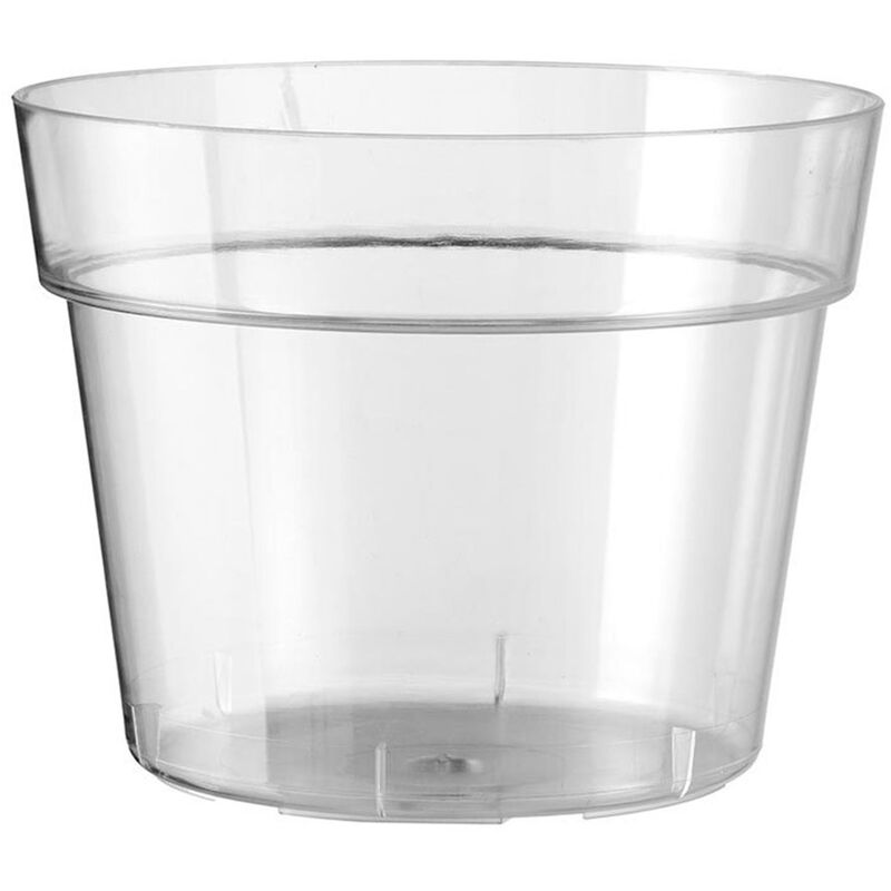 Artplast - Pot transparent en polypropylène de Ø180 mm, 184 x 145 mmmmmmmm - Gris foncé