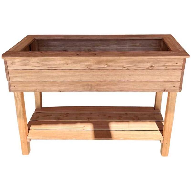 Potager en mélèze sur pieds Pois de senteur