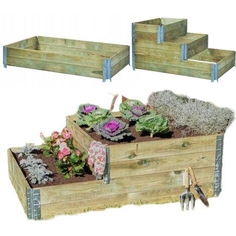 Potager surélevé en bois 46x80x20