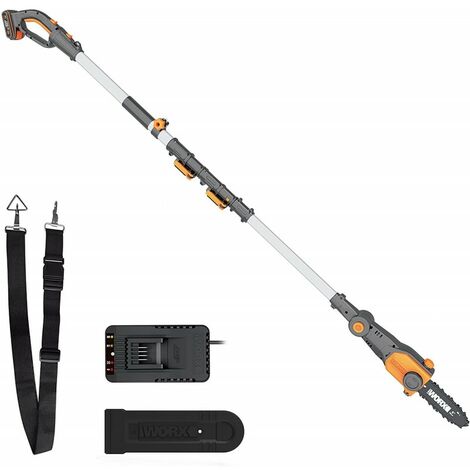 Potatore con Pertica a Batteria WG349E 20V Barra 20 cm con Batteria 2Ah per Potatura in Altezza - WORX