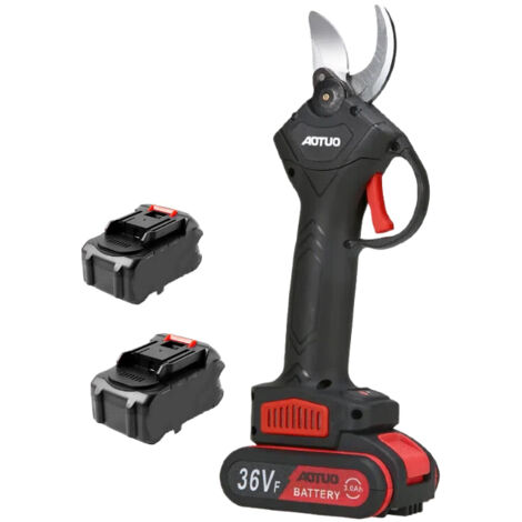 Potatore elettrico 36V 25mm 1300mAh per la coltivazione di alberi da frutto, viticoltura e orticoltura, potatore con 2 batterie