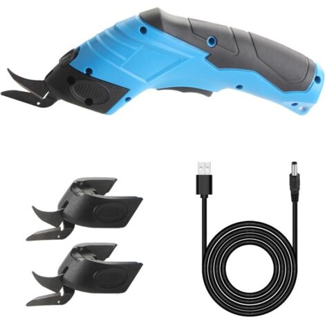 Potatore elettrico, taglierina per tessuti e cartone 3,6 V, taglierina elettrica per tappeti ricaricabile, forbici multiuso senza fili