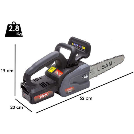 POTATORE SEGHETTO ELETTRICO A BATTERIA MOTOSEGA SG 22 21V 600W LISAM