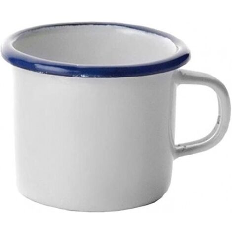 Pote de acero esmaltado blanco - 0,20 l