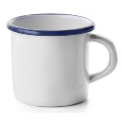 Pote de acero esmaltado blanco - 0,30 l