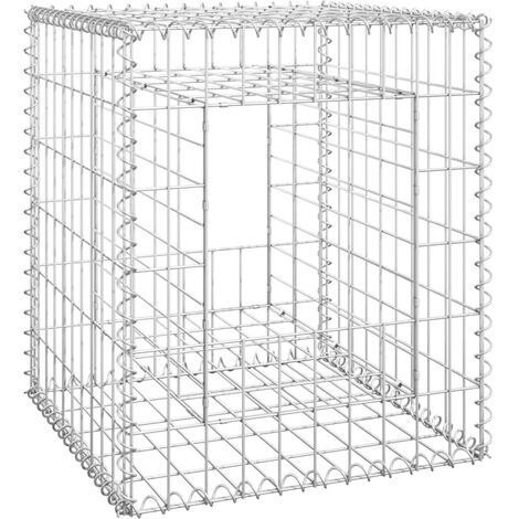 1/2x Poteaux à Panier de Gabion Fer Jardin Terrasse Patio Multi-taille vidaXL