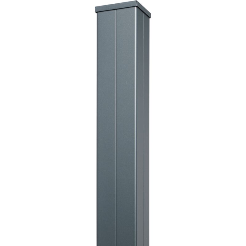 Gardenode - Poteau Aluminium pour portail et portillon - Hauteur 2m40 - Section poteaux 100 x 100 mm