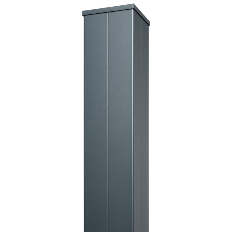 Gardenode - Poteau Aluminium pour portail et portillon - Hauteur 2m40 - Section poteaux 150 x 150 mm