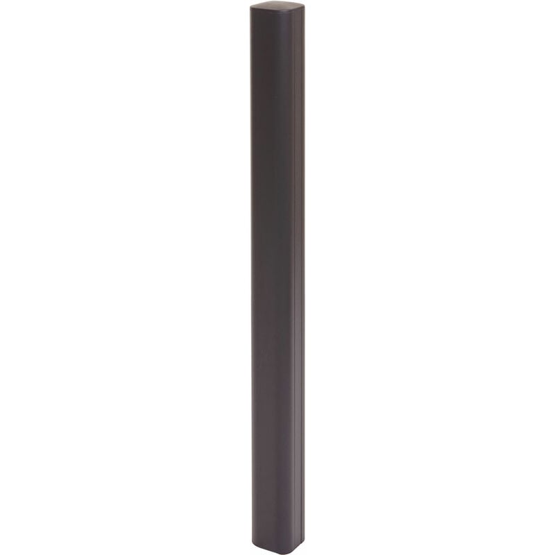 Jamais utilisé] Poteau en aluminium Sarthe clôture wpc, poteau pilier, système enfichable 98cm, anthracite - grey