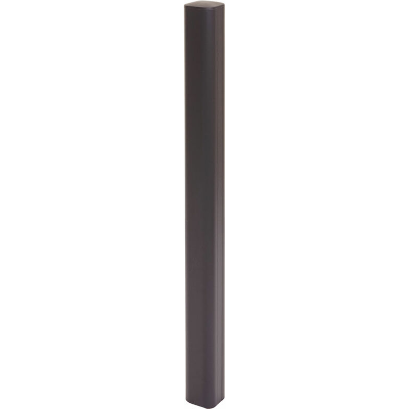 Poteau en aluminium Sarthe clôture wpc, poteau pilier, système enfichable 98cm, anthracite - grey