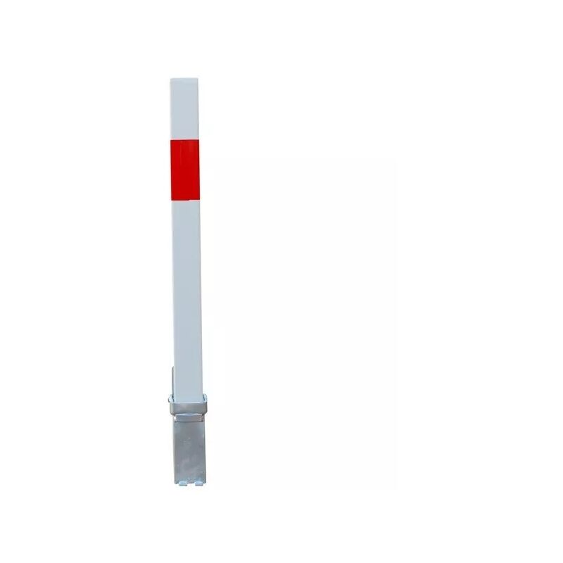 Poteau amovible 100P-WR blanc/rouge (clefs distinctes) haute résistance