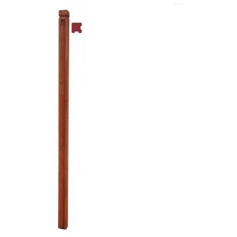 Poteau d'angle en bois traite' cm 6x6x180 pour caillebotis de terrasse de jardin exte'rieur