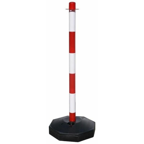 Poteau de chaîne en plastique 90 cm. Avec socle
