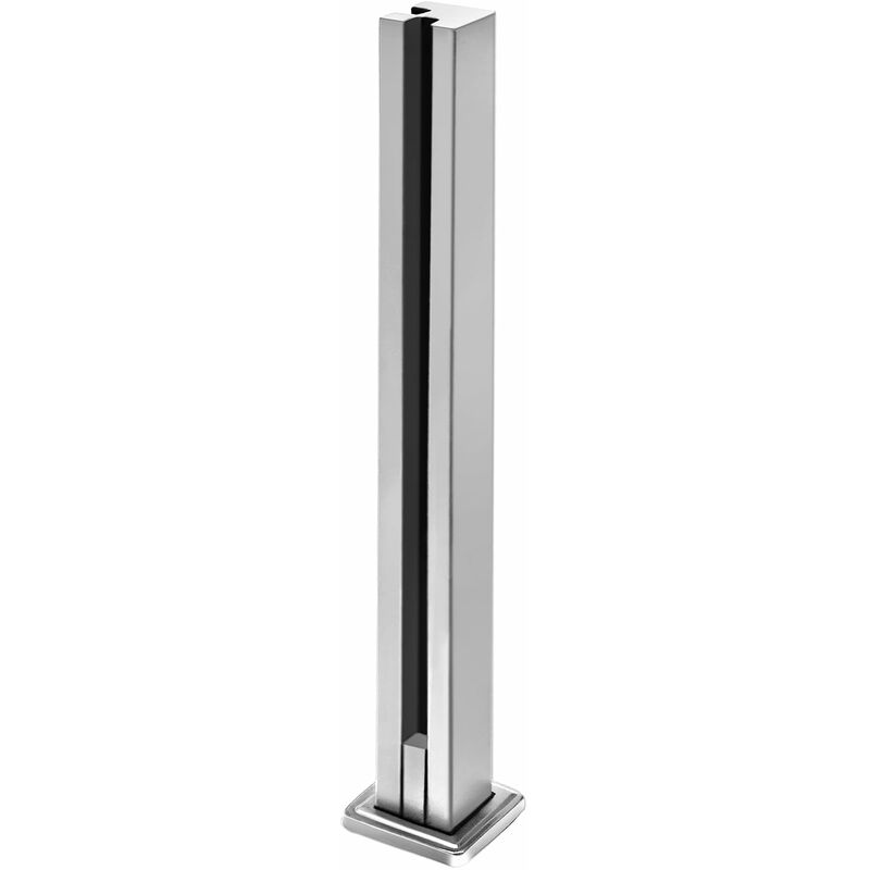 Naizy - Poteaux de garde-corps en acier inoxydable Poteaux de garde-corps en verre Garde-corps en verre pour poteaux de balustrade en verre de 10 à