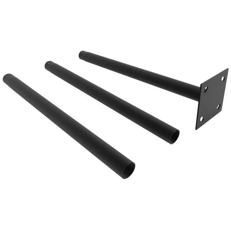 Poteau de jardin V-tac 3 m de hauteur, diamètre 70-75, IP65, couleur noire