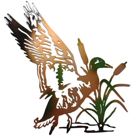 Poteau de jardin en mtal silhouette pour dcoration extrieure
