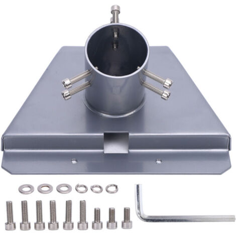 Poteau de Montage Toit en Acier Inoxydable Gris pour Antenne Satellite Gen 3