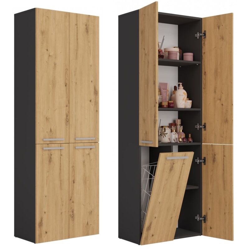 Poteau de salle de bain Nel 1K/DD ANTHRACITE ARTISAN