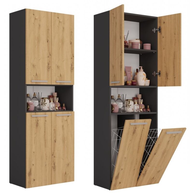 Poteau de salle de bain Nel 2K/DK ANTHRACITE ARTISAN