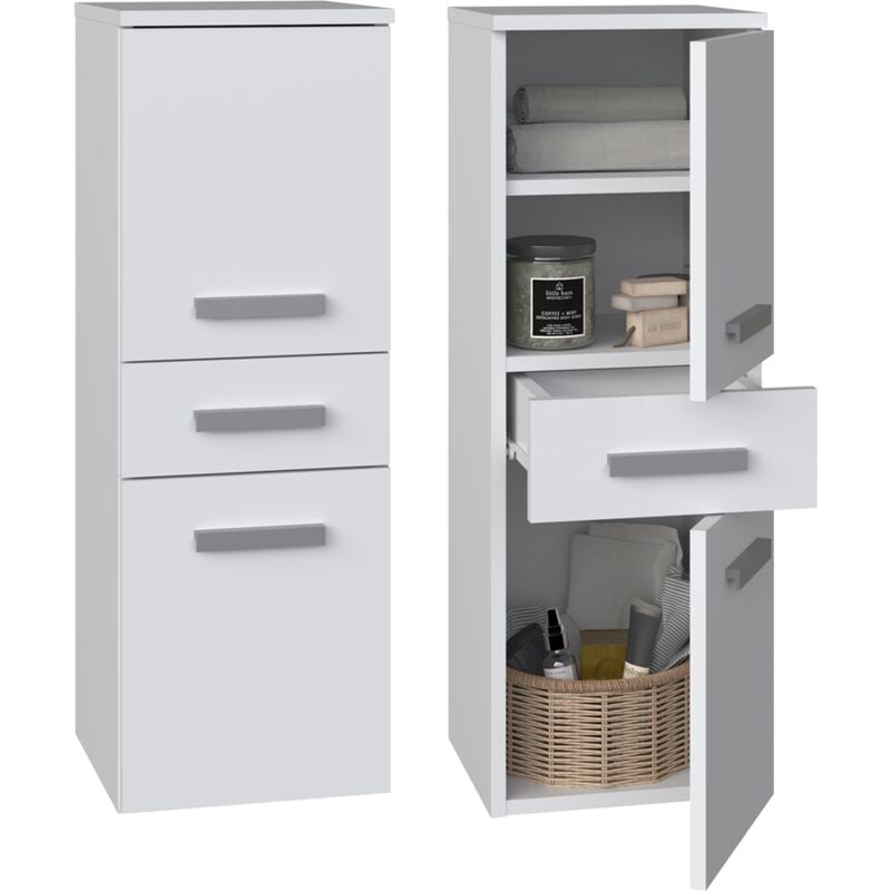 Poteau de salle de bain Nel V DDS, BLANC