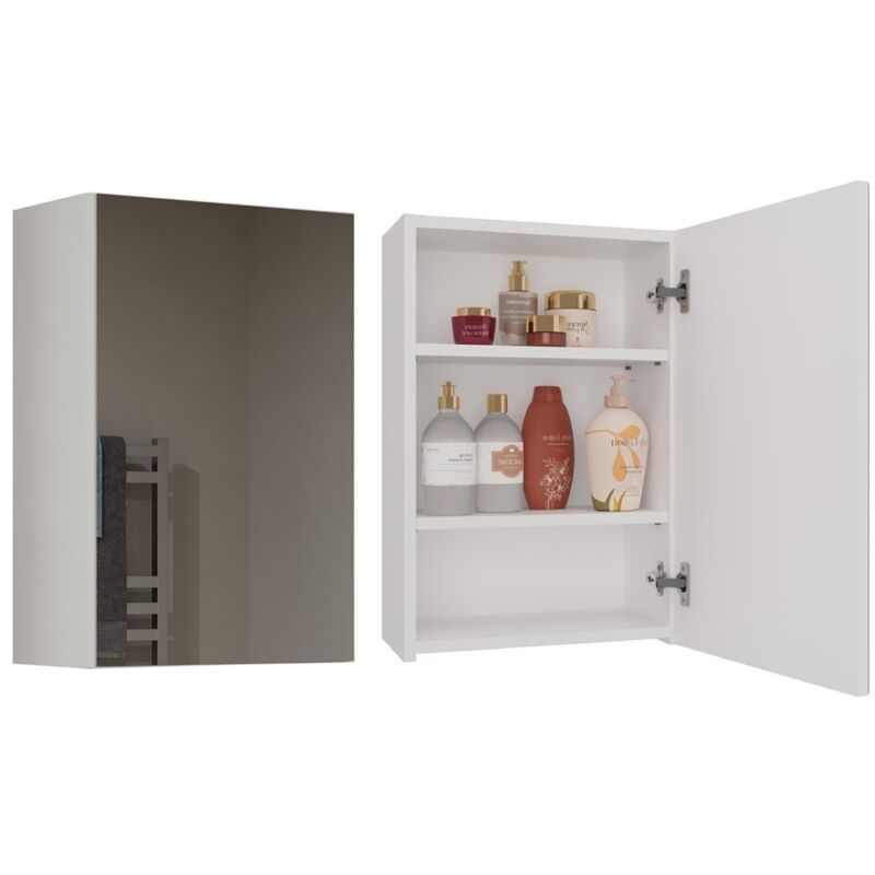 Poteau de salle de bain Pola 1DL, BLANC