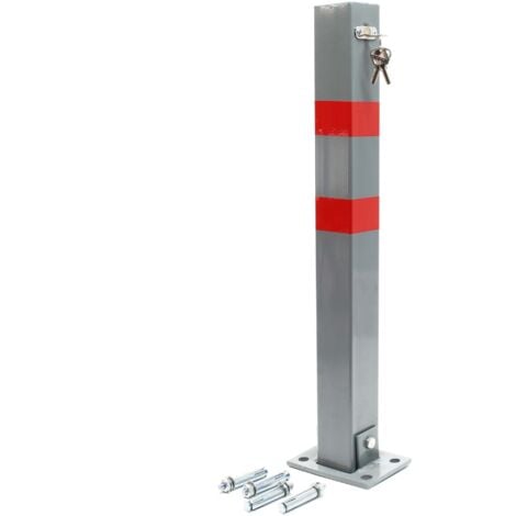 5x barrière de parking rabattable poteau de stationnement borne de poste 68  cm ECD GERMANY Pas Cher 