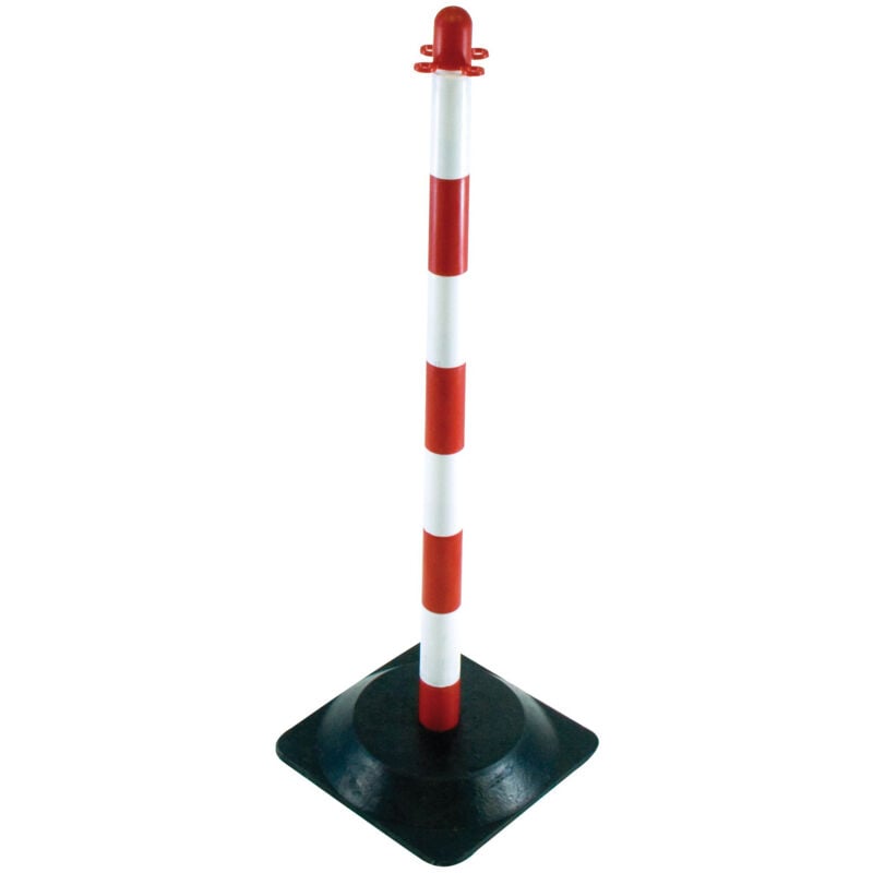 Taliaplast - Poteau de support 90cm avec lest 1,5kg rouge/blanc 530305
