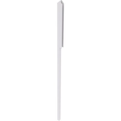 Poteau de terminaison en F pour imposte - H130 cm - Blanc - TEMPA