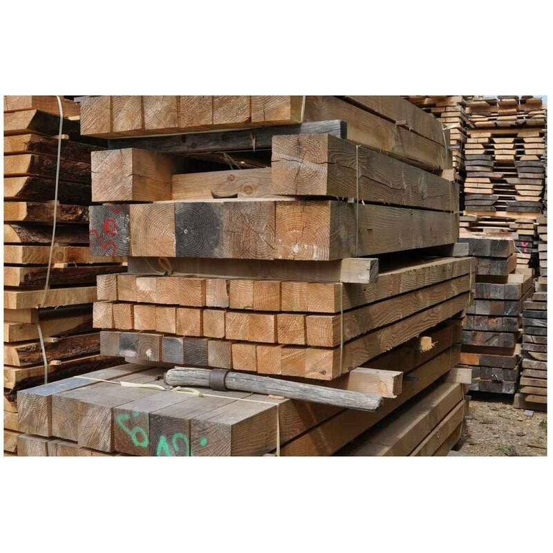 Levigne - Poteau Douglas Rabote Longueur 200 Cm / Section 14 x 14 Cm