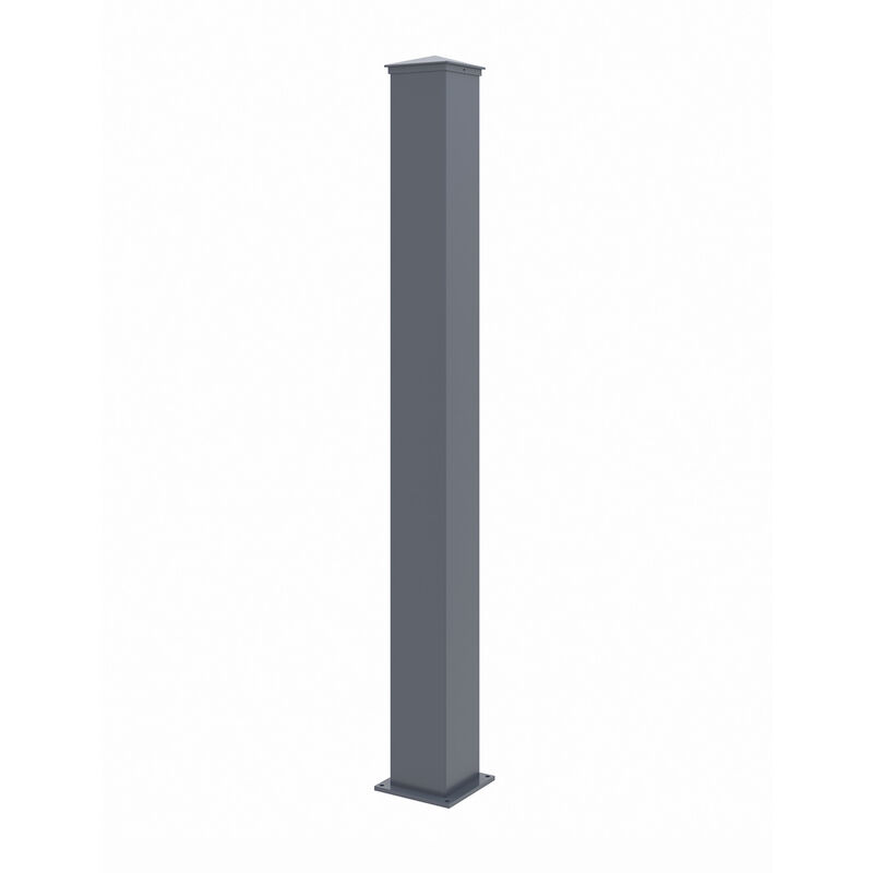 Casanoov - Poteau eifel 15x15cm aluminium H.166cm Gris anthracite