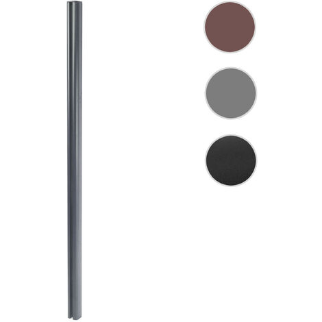 Poteau en aluminium Sarthe clôture WPC, poteau pilier, système enfichable  98cm, anthracite