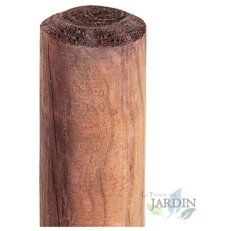 Poteau en bois, Tuteur d'arbre Ø8 cm x 150cm, poteaux bois ronds, palissades, piquets de fixation