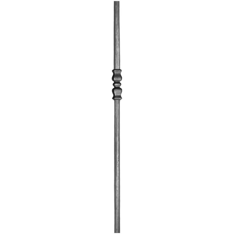 Deco Fer Forge - Poteau en fer forgé de ø25mm avec un motif