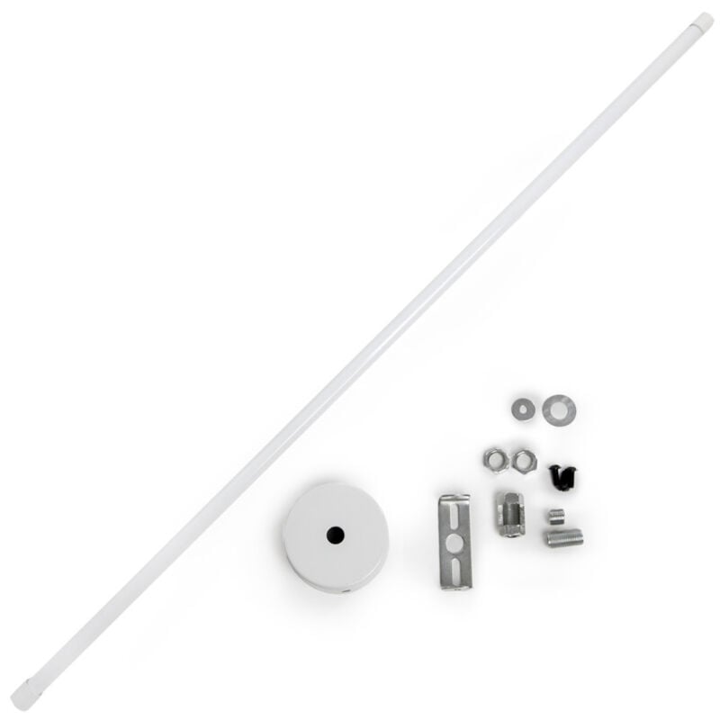 Poteau Extensible de Suspension Rail Spots LED 75 ► 150Cm - Blanc