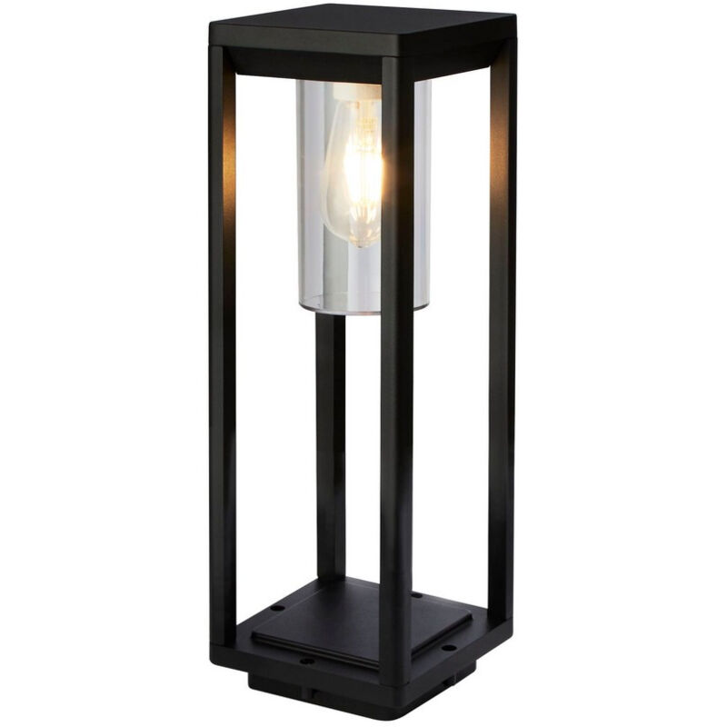 Poteau d'extérieur Searchlight 1 litre - 450 mm, noir avec diffuseur transparent