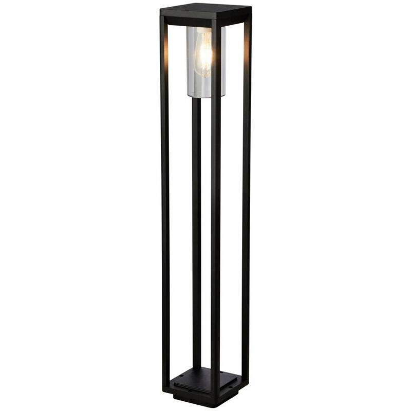 Poteau extérieur Searchlight 1 litre - 900 mm, noir avec diffuseur transparent