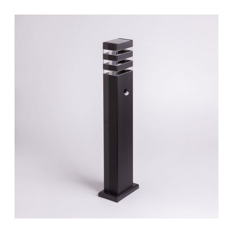 Poteau extérieur de jardin SO-60P GU10 IP44 avec détecteur noir Eco Light