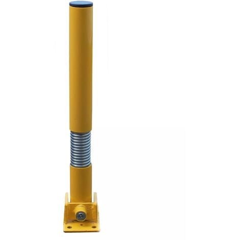Poteau flexible rabattable 610FLEX-Y JAUNE (s'entrouvrant) serrure intégrée