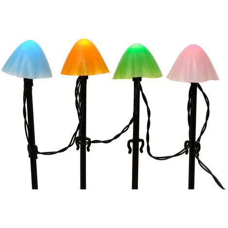 Poteau Led En Forme De Champignon Multicolore Avec 8 Fonctions Pour L'extérieur 491763